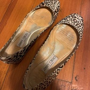 Jimmy choo leopard flats